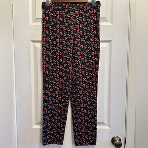 Forever 21 Cherry 🍒 Print Pants